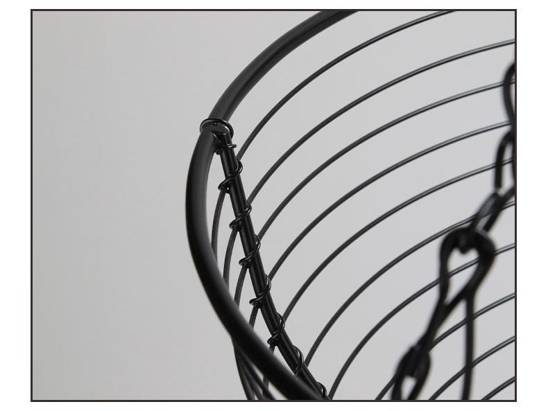 European Wrought Iron 3-Tier Detachable Fruit Basket and Cradle for Home Decor