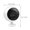 Portable Electric Car Dash Fan Cigarette Lighter Plug Fast Heating Remove Windshield Fog And Defrost Serving As A Car Heater Fan