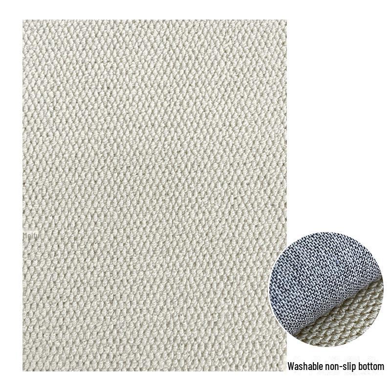 Washable Foldable Imitation Sisal Tatami Mat – Non-Slip, Easy-Care Floor Covering for Bedroom, Bay Window, or Living Room.