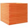 Plant Pot Wax Brown 50 x 50 x 45.5 cm Solid Pine Wood