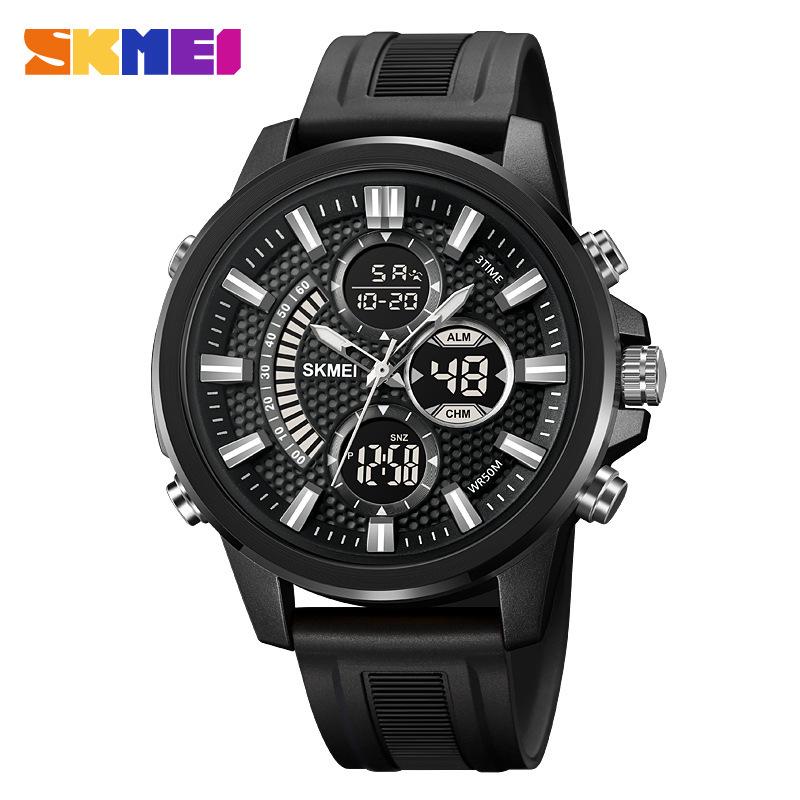 Shike Mei Men s Military-Style Waterproof Sports Watch with Luminous Multi-Function Display