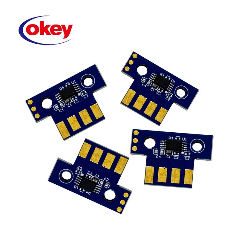 4PCS CX317dn CS317dn Toner Chip For Lexmark CS417dn CS517 CS317 CS417 CX417 Cartridge 71B20K0 71B20C0 71B20M0 71B20Y0 3K 2.3K