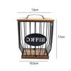 Organizzatore porta capsule caffè per piano di lavoro con supporto