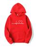 Trendy Cross-Border Couple Hoodies: Autumn/Winter Velvet Print with Kangaroo Pocket