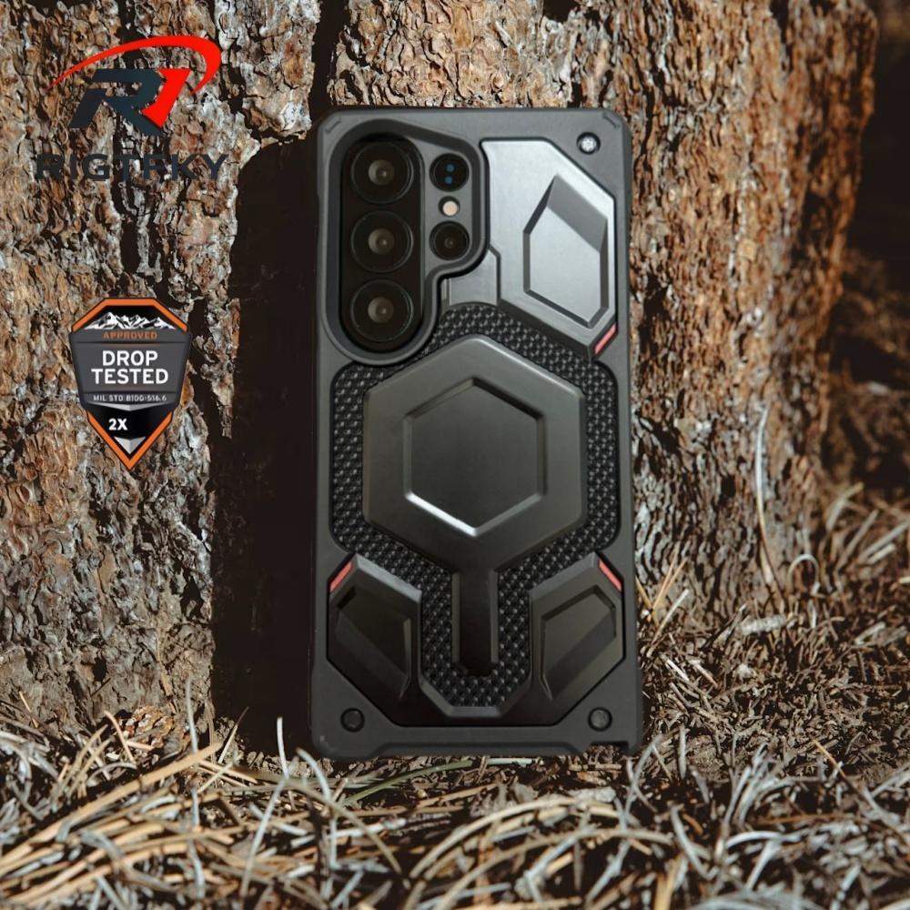 Exklusive Monarch Heavy Stoßfeste Rüstung Magnetische Handyhülle für Samsung S26 Ultra S25 S24 S23 S26ULTRA Robuste Schutzhülle