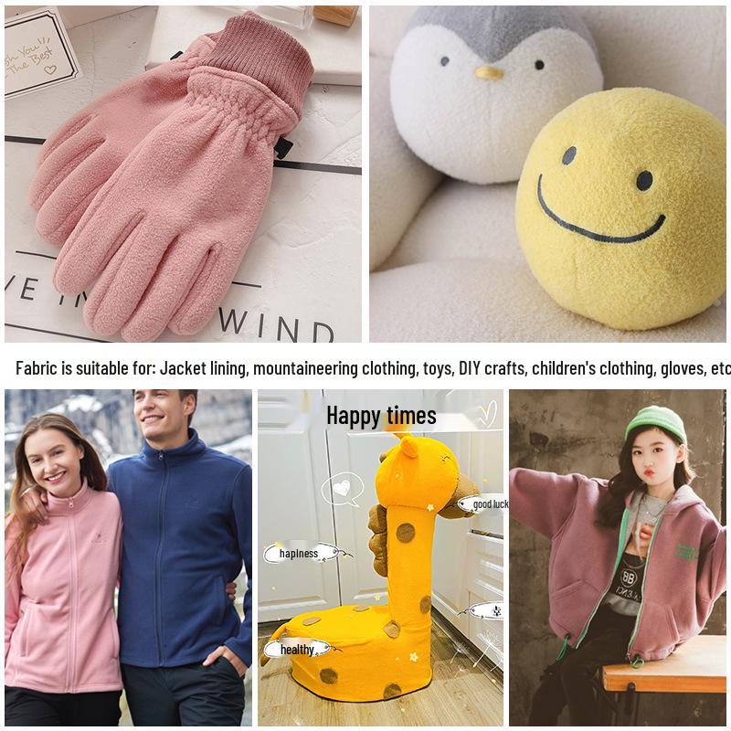 Polar Fleece Knit Fabric - Thick Cotton Fleece for Sweatshirts