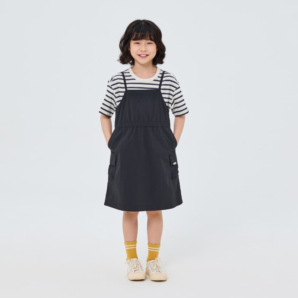 [Snowpeak] Kids Taslan Sleeveless Dress Charcoal (S26MKLOP85)