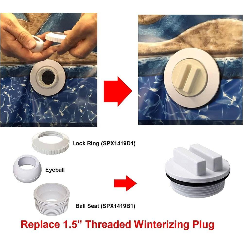 Plastic Pool Winterizing Plug Universal Swimming Pool Leak Proof Swimming Pool Plug Stopper Pool Return Line Stoper Sealing Plug