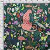 oneOone Cotton Flex Forest Green Fabric Tropical Animal Sewing Craft Projects Fabric Prints By Yard 40 Inch