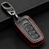 For Toyota Camry RAV4 CHR Prius Corolla 4Button Leather Smart Key Fob Case Cover