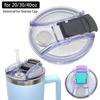 1Pcs New for Cup with Handle Bottle Cover 20/30/40oz Themos Tumbler Cup Cap Splash Spill Proof Multicolor Plastic Lids Cup Holders 5