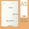 A5/B5 Retro Leder Notizbuch mit Ringbindung und herausnehmbaren Blättern - 9/6-Loch, Verdickter Hardcovereinband