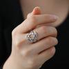 Davidstern Sechsstern Ring Damen Herren Edelstahl Fingerringe Vintage Israel Jüdisch Judentum Schmuck Geschenk