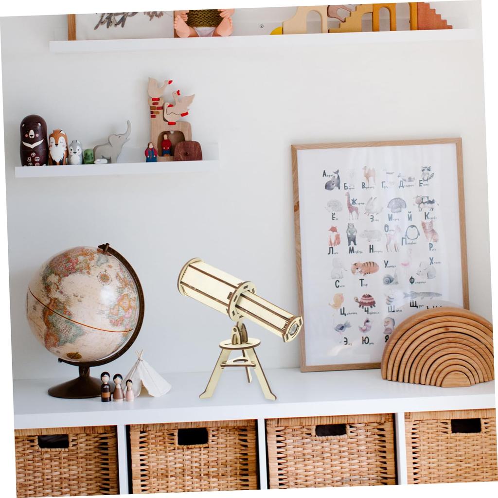 Abaodam Astronomical Telescope Kit for Science Experiment Teaching Handmade Science Develop Creativity and 17cm Adjustable Lens Fosters Creativity and