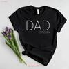 Dad Est T Shirt With Personalised Year Fathers Day Father To Be Vintage Designer Clothes Homme Slightly Casual Soft