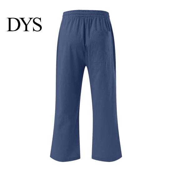 Comfortable Trousers Women Cropped Pants Solid Color Loose Fit Mid-calf Spring Summer Autumn with Elastic Waistband Casual Commuting Style