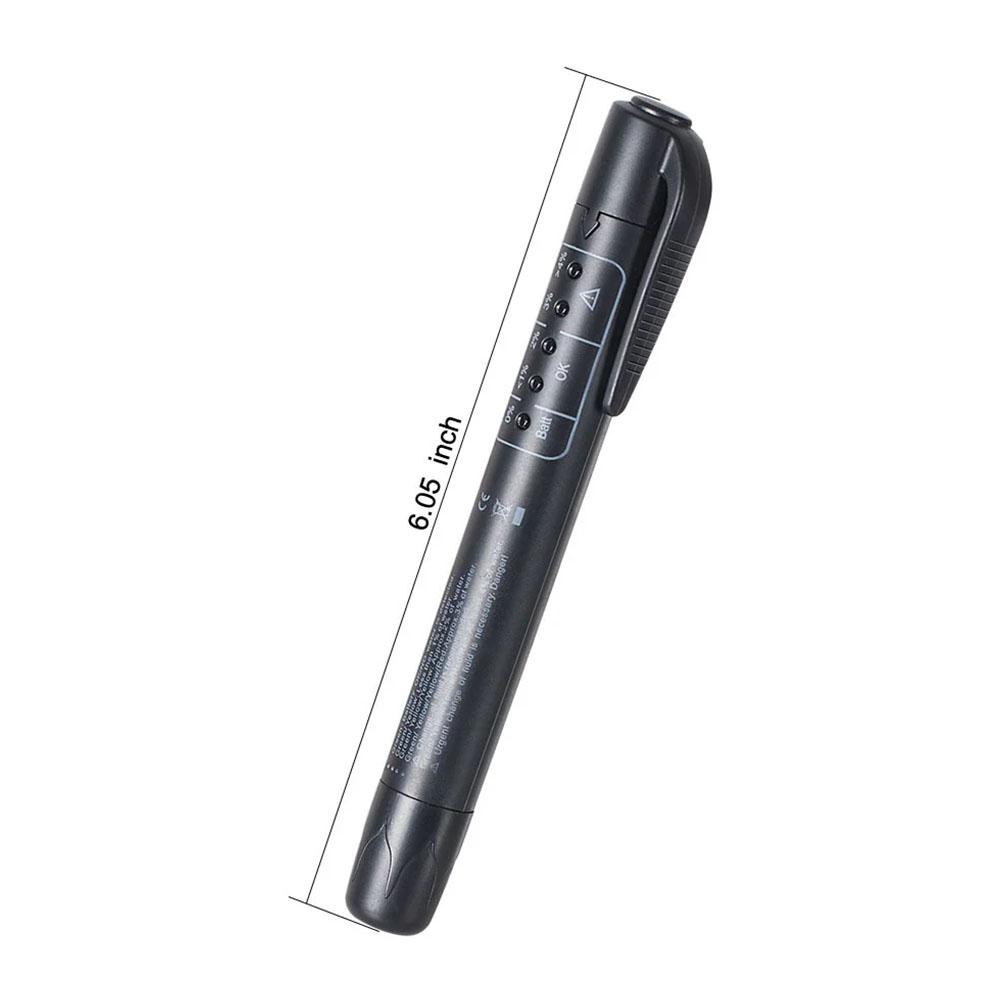 Brake Fluid Liquid Tester Pen Checking Pen For Brake Oil Oil Moisture Analyzer With 5 LED Indicators Auto Brake Diagnostic