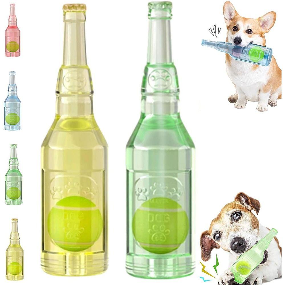 Plastic Crunchnplay Bottle Toy Creative Bottle Chew Toys New Dog Water Bottle Toy for Dogs