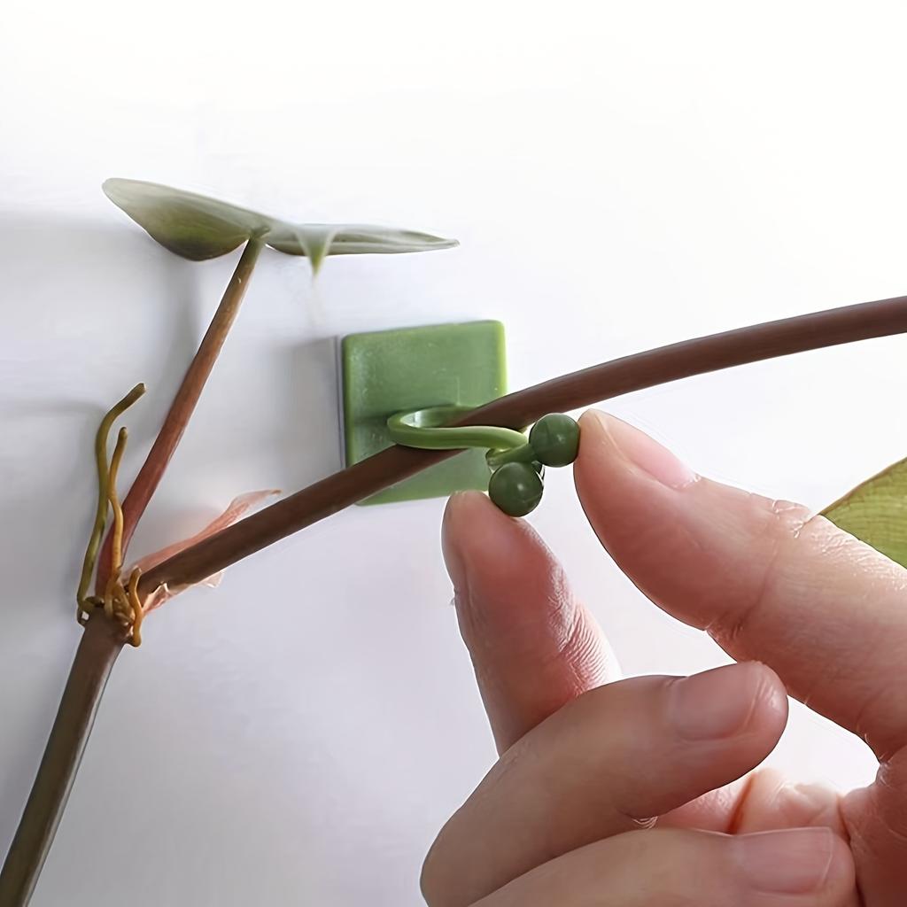 10/20pcs Self-Adhesive Plant Climbing Wall Clips for Vines, Indoor/Outdoor Decoration, Invisible Wire Fixing, Garden Wall Clip Support