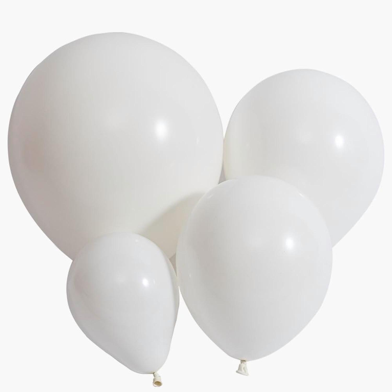 

100pcs multi-color balloon set, suitable for weddings, birthdays, themed parties, engagement parties, family gatherings Other білий