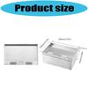 Waterproof Stainless Steel Marble Floor Socket Box Embedded Flat Thin Floor Socket with USB Port Concealed Socket