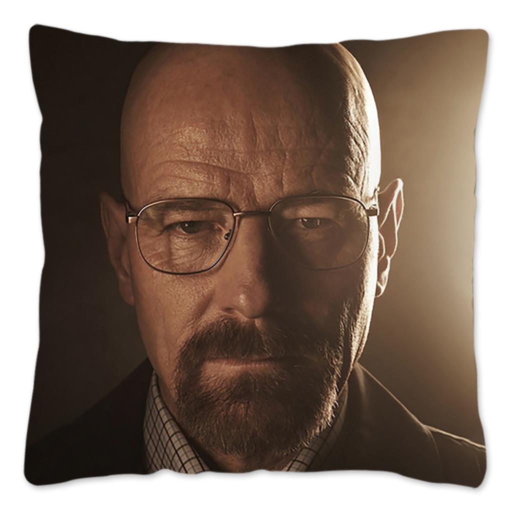 Walter White Meme Pillow Case Home Decoration 100% Polyester Funny Cushion Cover for Sofa Square Pillow Cover 18x18inch