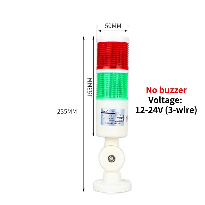 CNC Machine Safety Stack Light Rotatable 180 Degree Three Modes Industrial Warning Signal Lamp for Workshop