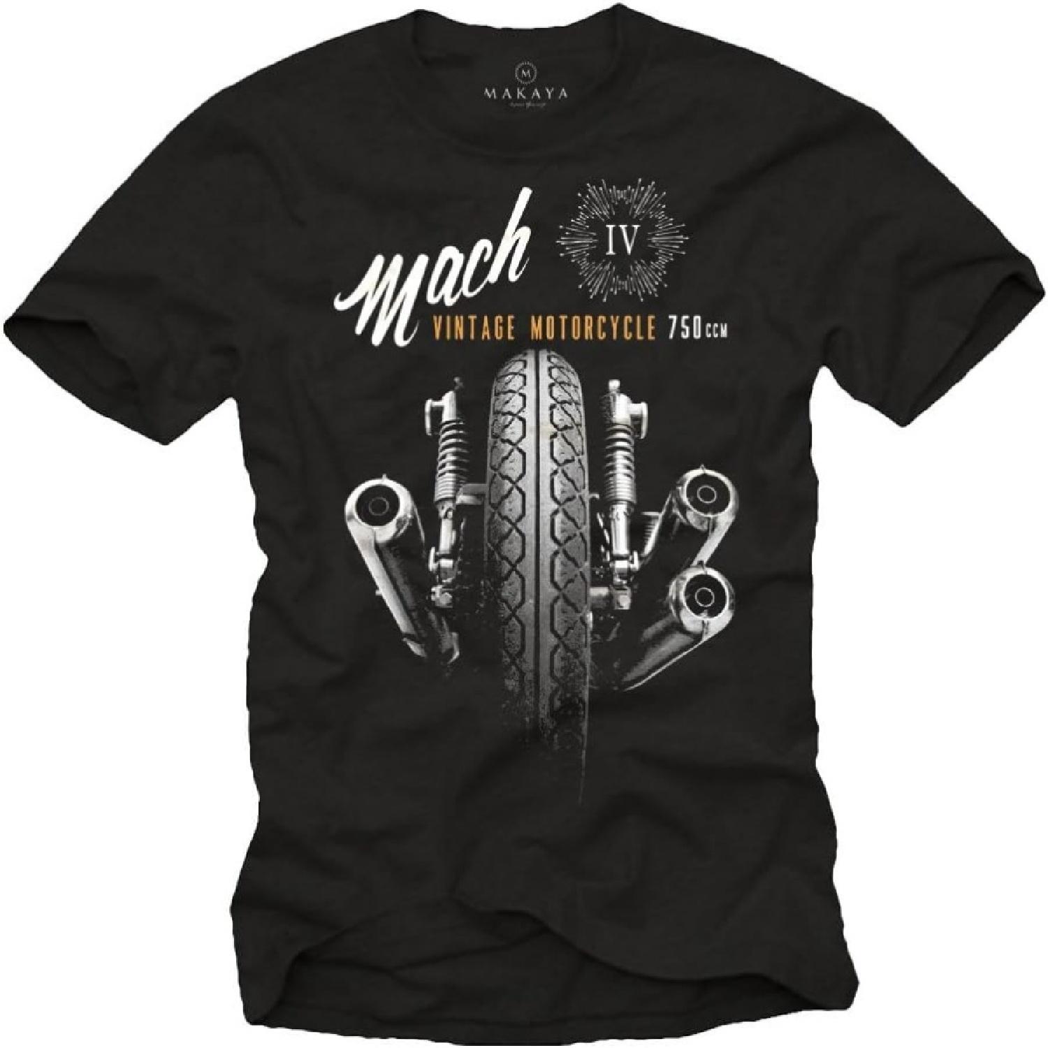 MAKAYA Motorbike Accessories for Men - Vintage Motorcycle T-Shirt XXXXXL разноцветный