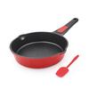 AIKENBBKK 20cm Frying Pan, Induction Compatible, Non-stick Coating & Detachable Handle, Oven & Dishwasher Safe, PFOA & PFOS Free, Red