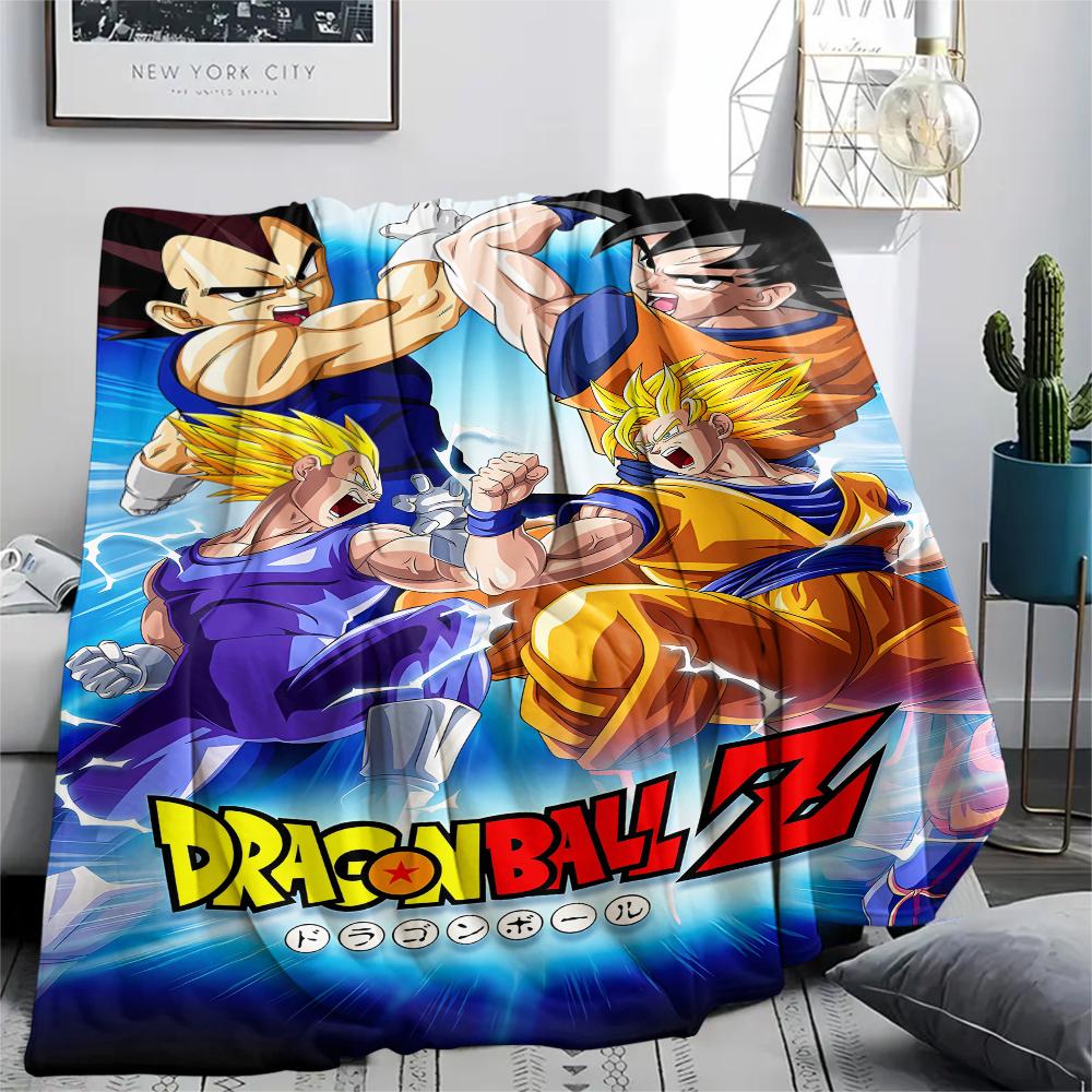 Dragon Ball Characters Print Flannel Blanket,High Quality Comfortable for All Seasons,Home Decor,Warmth and Comfort,Perfect for Christmas Gifts