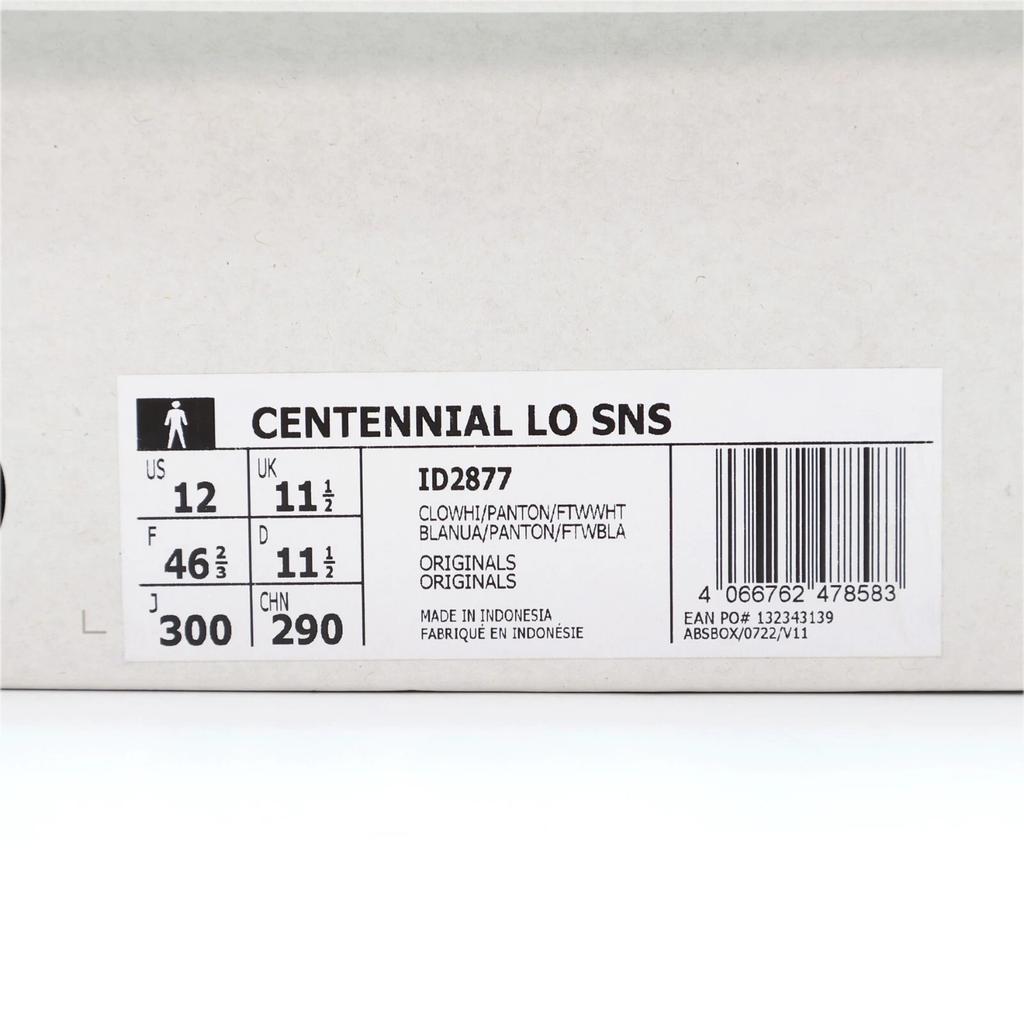 ID2877 SNS adidas Originals Centennial Low Core White Off White Alumina (Men's)