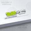 JBIW9 Car Decor Metal VRS Lettering Front Grille Emblem 3D Sticker For Skoda Octavia Kamiq Kodiaq Karoq Superb Fabia Rear Trunk Decals