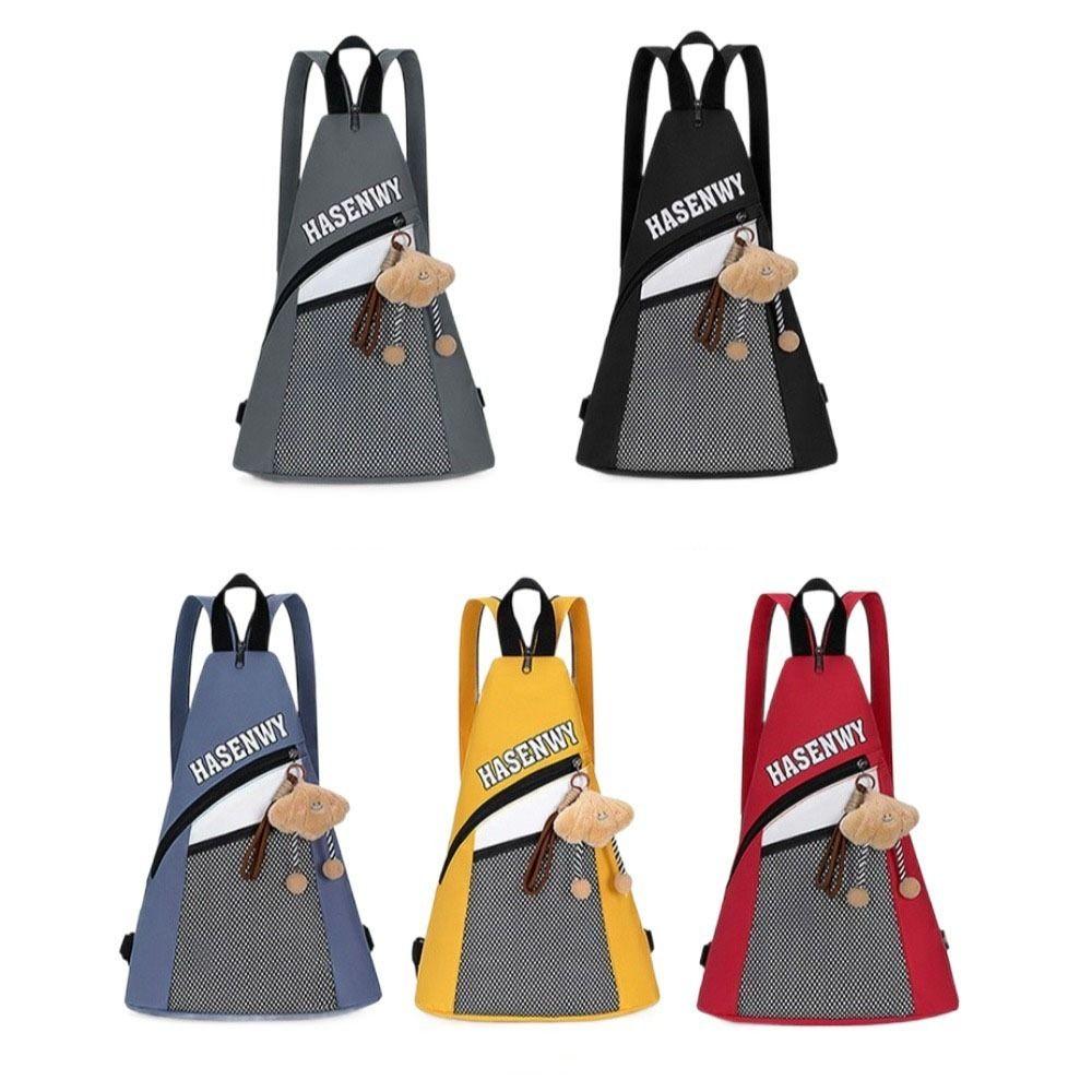 Multifunctional Triangular Backpack Large Capacity Single Daypack Cute Crossbody Bag  Girls