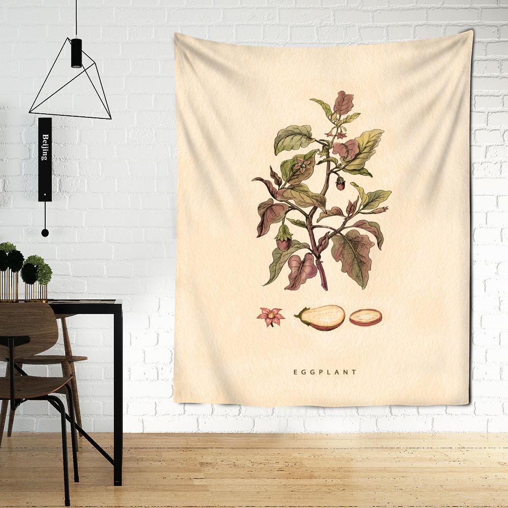 

Красочный гобелен с листьями, настенный 3d принт, бохо, психоделический хиппи, тапиз, художественная стена, домашний эстетичный декор комнаты 95x70cm