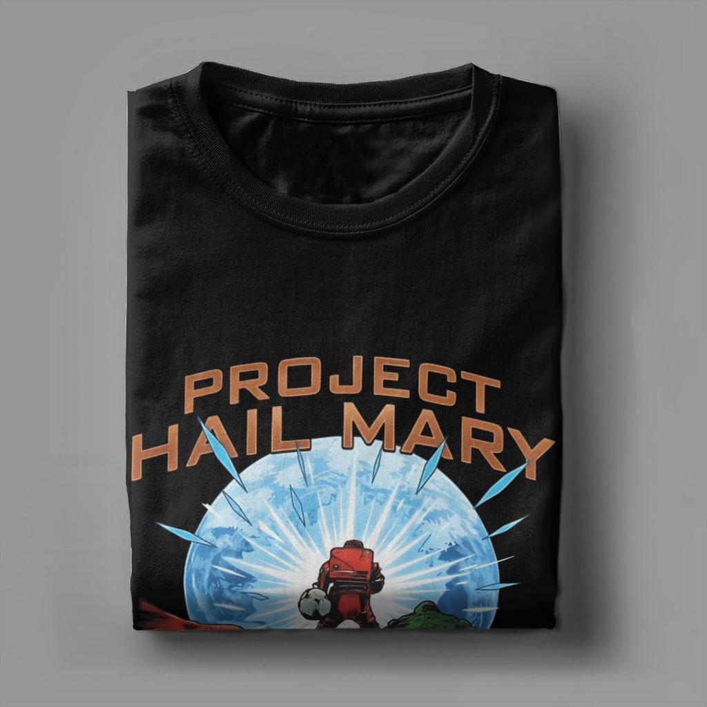 Harajuku T Shirt Project Hail Mary Sci Fi Graphic 100 Cotton TShirts Hip Hop Tshirt for Unisexs Beach Y2K Casual Design Top Tees