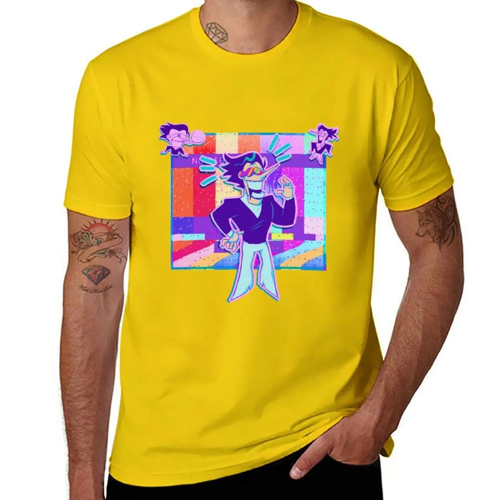 Spamton Deltarune T-shirt plusstorlekar sublim estetisk kläder anime herr grafiska t-shirts hip hop