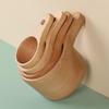 ZISIZ Beechwood Measuring Cups and Spoons Set