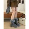 Winter thick-soled velvet corner buckle snow boots women's warm furry style travel classic versatile snow boots