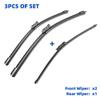 For Citroen C3 Picasso 2011-2017 24"+16"+11" Front Rear Wiper Blades Windshield Windscreen Window Cutter Accessories 2016 2017