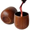Wooden Whiskey Cup Rustic Charred Whiskey Cup Small wine glass solid wood water cup Home Decoration for Whiskey Lovers