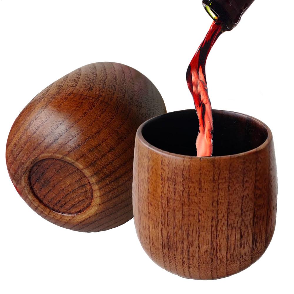 Wooden Whiskey Cup Rustic Charred Whiskey Cup Small wine glass solid wood water cup Home Decoration for Whiskey Lovers