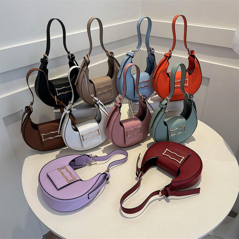 New Fashionable Small Square Bag High-end Texture Classic Solid Color Shoulder Bag for Women Ins Niche Cross-body Bag