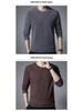 Woodpecker Men's Double-Brushed Long Sleeve Semi-High Collar Top for Autumn/Spring