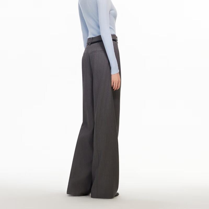 VEROMODA Women's Belted Pocket Wide-Leg Casual Pants