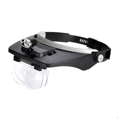 Fascia professionale con lampada LED 4 lenti, occhiali di ingrandimento per lettura cucito