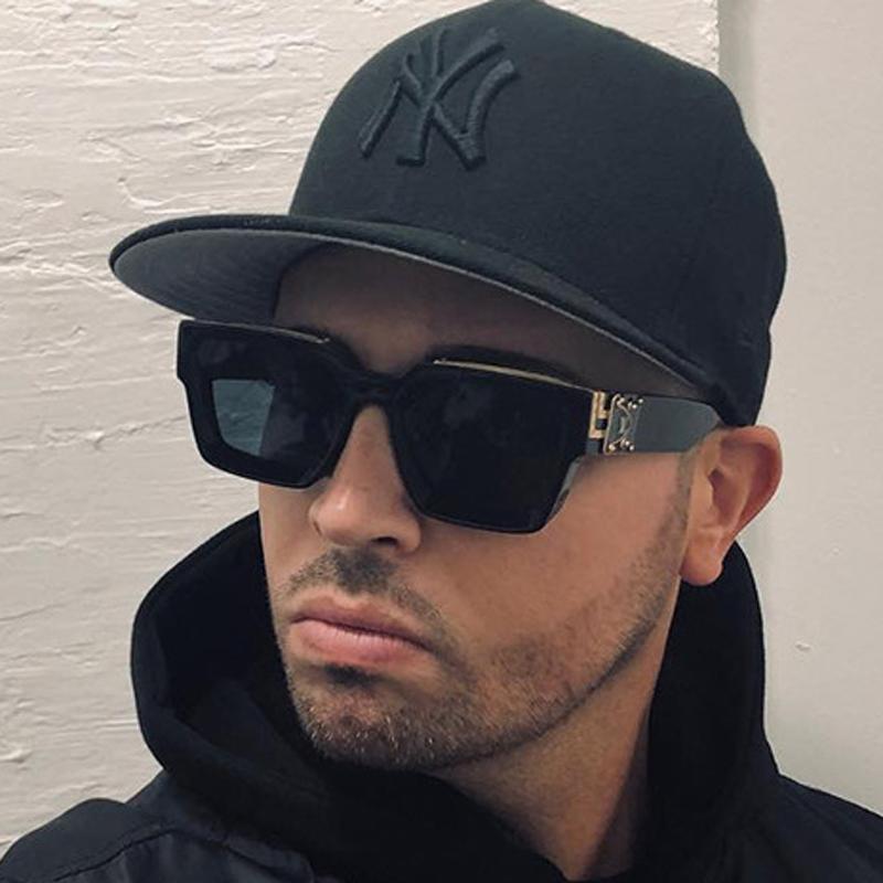 New Big Frame Square Sunglasses Men Fashion Shades Male Sun Glasses High Quality Outdoor Vintage Retro