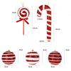 New Pink Christmas Tree Ornaments Shatterproof Foam Candy Crutch Xmas Tree Hangings Pendant Xmas Decorations DIY Christmas Ball