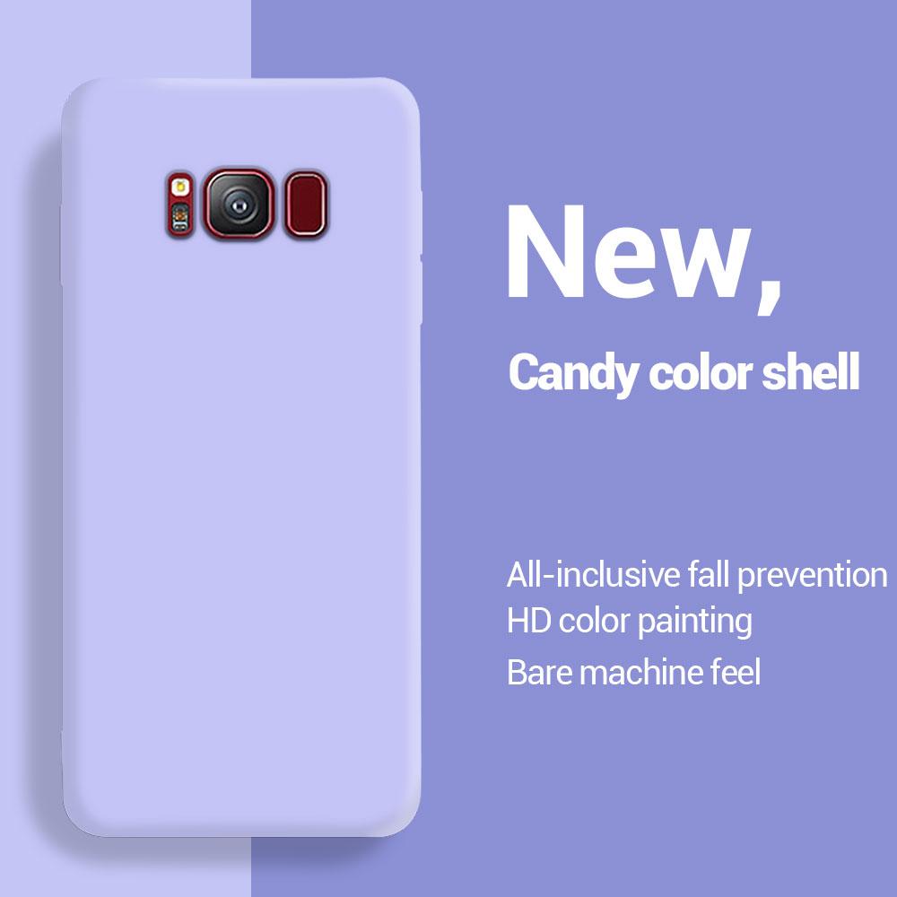 Flüssigsilikon Schutzhülle Für Samsung Galaxy S8 S9 S10 S10e S20 fe Note 8 9 10 Plus Note 20 Ultra Hülle Coque