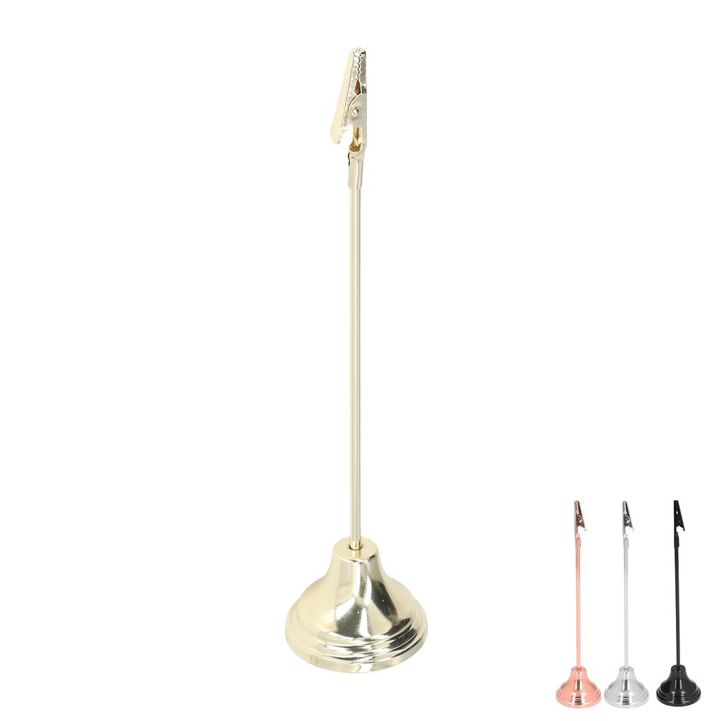 Table Number Holder Sturdy  Strong Clips Electroplating Process Stable Place Card Holder for