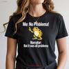 Funny Frog T Shirt No Problema Meme Narrator Sarcastic Quote Relatable Animal Top Vintage Homme Versatile